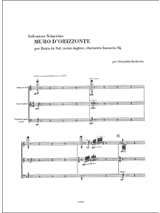 Muro D' Orizzonte - Salvatore Sciarrino - Partition - Trios